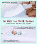 Postpartum Essentials Recovery Kit for Labor & Delivery – Nursing Pads, Peri Bottle, Ice Pack Pad, Postpartum Underwear, Disposable Bed Pads, Perineal Foam, 55 Piece Gift Set by TinyTreasures Baby Boutique