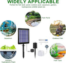 Solar Pond Aerator with Air Pump, 3 Modes(18H/36H/72H) Solar Aerator for Ponds Outdoor, 4W & 2200 mAh Solar Powered Air Pump with Bubble Regulator for Small Fish Pond, Stock Tank, Aquarium Hydroponics by GreenHaven Gardens
