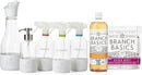 Branch Basics Premium Starter Kit in Glass: All Purpose Cleaner, Glass Cleaner, Bathroom Cleaner, Wash Bottle, and Laundry Bottle (3 Glass Spray Bottles + Concentrate) Fragrance-Free by CozyNest Decor