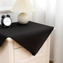 sancua 2 Pack Small Square Tablecloth 24 x 24 Inch Black, Stain and Wrinkle Resistant Washable Polyester Table Cloth Decorative Solid Fabric Table Cover for Nightstand End Bedside Tables by CozyNest Decor