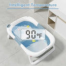 Collapsible Baby Bathtub,Baby Bath Tub with Soft Cushion & Thermometer,Baby Bathtub Newborn to Toddler 0-36 Months,Portable Travel Baby Tub by TinyTreasures Baby Boutique