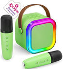 IROO Mini Karaoke Machine for Kids, 2025 TOP Toys Birthday Gifts Ideas for Girls Ages 4, 5, 6, 7, 8, 9, 10, 12+ Years Old, Portable MP3 Player with 2 Wireless Mics for Party by TinyTreasures Baby Boutique