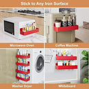 Magnetic Spice Rack for Refrigerator, Kitchen Organizer and Storage Shelf, Red (4 Pack)… by CozyNest Decor
