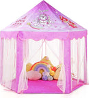Monobeach Princess Tent Girls Unicorn Large Playhouse Kids Castle Play Tent with Star Lights Gift Toy for Children Indoor and Outdoor Games, 55'' x 53'' (DxH) by TinyTreasures Baby Boutique