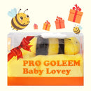 Pro Goleem Bee Loveys for Babies Soft Security Blanket Baby Snuggle Toy Stuffed Animal Blanket Unisex Lovie Baby Gifts for Infant and Toddler Yellow 12 Inch by TinyTreasures Baby Boutique