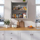 FIMELLO 30" Kitchen Wall Storage Cabinet with Adjustable Shelf, Laundry Cabinet with Doors, Bathroom Storage Cabinet Wall Mount, Storage Cabinet for Bathroom, Kitchen, Laundry Room Cabinet, Grey by CozyNest Decor