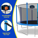 SKYUP Tranpoline 1500LBS 16 15 14 12 10 8 FT Tranpoline for 7-10 Kids and Adults, Windproof Outdoor Tranpoline with Enclosure Net, Basketball Hoop, Easy to Install & Last Long - ASTM Approved by TinyTreasures Baby Boutique