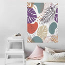 ICMOLYYENLO Tropical Green Leaves Tapestry, Exotic Leaves Beautiful Bedroom Wall Hanging, Floral Poster Blanket for Bedroom Living Room Dormitory Apartment 50x60 Inch by CozyNest Decor