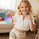 Kinglucky Mini Karaoke Machine for Kids, 2025 TOP Birthday Gifts Ideas for 3-12 Year Old Girls, Christmas Party Gifts Kids' Personal Video Players Accessories with 2 Wireless Microphones - Purple by TinyTreasures Baby Boutique