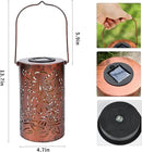 Outdoor Solar Lanterns ,Owls Projection Patterned Outdoor Lanterns with Handles LED Solar Light Outdoor Waterproof Garden Lights for Garden，Yard, Table, Pathway(2 /Bronze) by GreenHaven Gardens