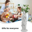 Virgin Mary Praying Statue 31.49 Inch Tall Outdoor Garden Religious Garden Statue Mary Statue Outdoor Yard Patio Deck Home Entryway Hallway Sculpture Magnesium Oxide Stone （White Virgin Mary） by GreenHaven Gardens