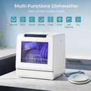 EUHOMY Portable Dishwasher Countertop Dishwashers, 8 Programs Mini Dishwasher, 5L Built-in Water Tank and Inlet hose, Self Clean, Baby Care, Air Dry Function, for Apartments & RVs, No Hookup Needed by TinyTreasures Baby Boutique
