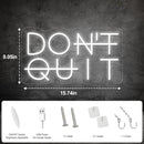 Don't Quit LED Neon Sign for Wall Decor, DO IT Neon Lights Party Decorations, USB Powered Switch Lighting Adjustable for Office, Gym, Man Cave, Gamer Room Decor by CozyNest Decor