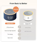 Dreamegg D1+ Sound Machine & Alarm Clock - Sound Machine for Sleep, White Noise Machine with 29 Soothing Sounds, Night Light, 0-100% Dimmable, White Noise Alarm Clock for Bedrooms Adults Baby, Blue by TinyTreasures Baby Boutique