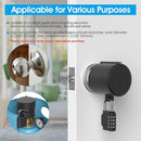 AST Door Knob Lockout Device with Passcode Padlock, Childproof Door Knob Cover, Lock Out to Smart Doorknob. Safety Cover for Faucet, Valve, Spigot. Prevent Access to Keyhole, Matte Black by TinyTreasures Baby Boutique
