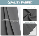 ChrisDowa Blackout Curtains 84 inches Long for Bedroom - 2 Panels Set Grommet Thermal Insulated Room Darkening Curtains for Living Room (Grey, 52 x 84 Inch) by CozyNest Decor