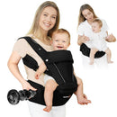 FRUITEAM Baby Carrier, Upgraded Adjustable Knob, 6-in-1 Baby Carrier Newborn to Toddler, Safety-Certified Baby Hip Seat Carrier, Perfect for Travelling Shopping Breastfeeding by TinyTreasures Baby Boutique
