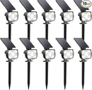 Kaxiida Solar Lights Outdoor Waterproof - 2025 Upgrade 3 Level Ultra Bright Spot Lights Uplights, LED Landscape Spotlight for Tree, Pathway, Wall, Adjustable Solar Panel Auto On/Off by CozyNest Decor