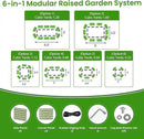 6.5X2X1.4 FT Raised Garden Bed for Outdoors - Galvanized Planter Raised Beds, Metal Planter Box for Vegetables,Flowers, Herbs, and Succulents(Light Green) by GreenHaven Gardens