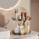 LAMU 2 Tier Lazy Susan Turntable Organizer 9.25'' Rotating Spice Rack Organization for Cabinet, Kitchen, Pantry, Countertop, Bathroom, Vanity, Medicine Cabinet Organizer, Grey by CozyNest Decor