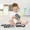 Dr.Rapeti Soft Cloth Books Baby Books Bath Books 6-Pack for Baby Infant Toddler Kids High Contrast Black and White Crinkle Washable Chewable Non-Toxic Early Educational Giftable by TinyTreasures Baby Boutique
