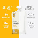 Serenity Kids 6+ Months Organic Veggie Puree Baby Food Pouches - BPA-Free Pouches - No Added Sugar & Allergen-Free - Healthy Baby Snacks - 3.5 Oz, 6 Pack by TinyTreasures Baby Boutique