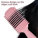 Curl Defining Brush, Curly Hair Brush, Slick Back Hair Brush, For Combing and Shaping Curls in All Hairstyles to Reduce Pulling (Pink) by TinyTreasures Baby Boutique