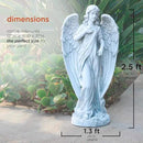 Alpine Corporation 31" Tall Indoor/Outdoor Angel Statue Yard Art Decoration, Light Gray by GreenHaven Gardens