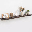Fun Memories Wood Floating Shelves for Wall, 48 Inch Floating Shelves Wall Mounted, Rustic Elm Wood Shelf for Home Decor, Heavy-Duty Storage Shelves for Living Room, Bathroom, Kitchen, Walnut Finish by CozyNest Decor