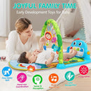 UMIKU Baby Gym Play Mats Baby Toys Tummy Time Mat Musical Activity Center for Newborn Infant Piano Babies Play Mat Music & Light Newborn Infant Gifts for Babies 0-3 6 9 12 Months Dinosaur Style by TinyTreasures Baby Boutique