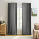 Grey Blackout Curtains 102 Inches Long 2 Panels Set, 60 Inch Wide Pinch Pleated Curtain with Hooks,Thermal Insulated Room Darkening Vertical Window Treatments for Living Room Bedroom 60 x 102 by TinyTreasures Baby Boutique