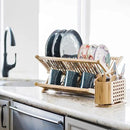 Totally Bamboo Eco Collapsible Dish Drying Rack, Natural Bamboo by CozyNest Decor