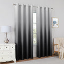 HOMEIDEAS Black Ombre Blackout Curtains 52 X 84 Inch Length Gradient Room Darkening Thermal Insulated Energy Saving Grommet 2 Panels Window Drapes for Living Room, Bedroom by TinyTreasures Baby Boutique