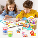 Drama Planet Air Dry Clay Kit for Kids - 18 Cans of Modeling Clay, 46-Page Guidebook with 26 Character Tutorials, Great Gift for Boys & Girls by TinyTreasures Baby Boutique