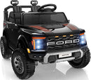 24V Ride on Toys for Big Kids, Licensed Ford F-150 Raptor 2 Seater Kids Ride on Car w/Remote Control, Toddler Electric Car w/LED Lights, Bluetooth, Truck Bed Storage, Soft Start (Black) by TinyTreasures Baby Boutique