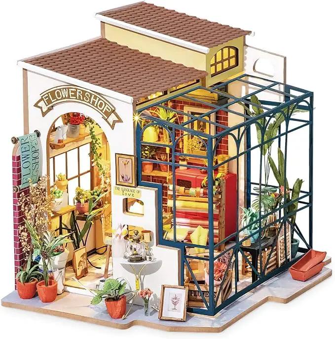 Rolife 1:20 Miniature House Kits-Tiny House Kit-DIY Miniature Dollhouse Kits for Adults-Model Building Craft Kits-Hobbies Gifts for Women and Men