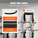 VEVOR Bike Storage Rack, 6 Bike Racks and 5 Helmets Hooks, Wall Mount Bike Storage Hanger, Home & Garage Organizer, Customizable for Various Bike Sizes, Adjustable Holder, Holds Up to 300 lbs, 85-inch by GreenHaven Gardens