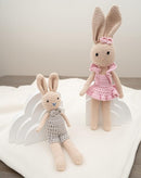 Bunny Family Mom, Handmade Crochet Plushie Doll, Amigurumi, Baby/Toddler Doll by TinyTreasures Baby Boutique