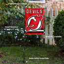 WinCraft New Jersey Devils Garden Flag with Pole Stand Holder by GreenHaven Gardens