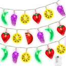 Couah [ 8 Modes & Timer ] 30 LED 16 Ft Summer Tropical String Lights Strawberry Grape Watermelon Lemon Banana Fairy Lights Battery Operated for Tropical Party Pool Beach Summer Decorations by CozyNest Decor