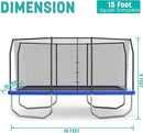 Skywalker Trampolines 9FT 14FT 15FT Trampoline with Enclosure, Spring Pad Cover, Heavy Duty Jump Mat, ASTM Approved Outdoor Trampoline for Kids & Teens by TinyTreasures Baby Boutique