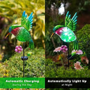 dreamysoul Outdoor Solar Hummingbird Garden Lights, Decorative Hummingbird Garden Stake Lights, Hummingbird Solar Lights for Outside Patio Yard Pathway Decor