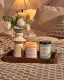 M&SENSE Candles Lemon Vanilla Scented, 19.4oz 110 Hours Long Lasting for Home 2 Wick Natural Soy Wax Non Toxic Candles in Glass Jar, Stress Relief Gifts for Women and Men by CozyNest Decor