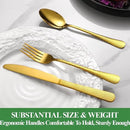 40 Pcs Gold Silverware Set for 8 with Hammered Design, Food Grade Stainless Steel Flatware Set, Eating Utensils Sets Include Fork/Knife/Spoon, Cutlery Set, Dishwasher Safe by CozyNest Decor