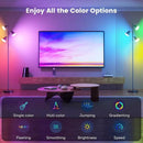 RGB Floor Lamp, 36W LED Dimmable Standing Lamp with 3 Swivel Lights, Color Changing Tall Lamp with Remote, Stepless Dimmable Modern Floor Lamps for Living Room, Bedroom, Gaming Room,Office by CozyNest Decor