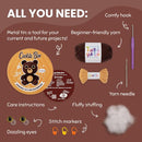 Cookie Box Crochet Kit for Beginners - Learn to Craft Amigurumi Stuffed Animals - Knitting Gift for Kids and Adults - Beginner-Friendly Yarn - Stitch-by-Stitch Video Tutorial - Bear Bruno by TinyTreasures Baby Boutique