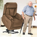 Power Lift Chair Recliners for Elderly, Modern Adult Power Lift Recliner, Velvet Upholstery Electric Lift Chair Recliner with Side Pocket for Living Room (Brown) by CozyNest Decor