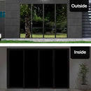 HIDBEA Mirror Blackout Window Film,100% Light Blocking Room Darkening Window Privacy Film,Mirror Glass Window Film Heat Control,Removable Window Cover Tint for Day Sleep(Mirror Black,17.3in x 13.1ft) by CozyNest Decor