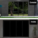 HIDBEA Mirror Blackout Window Film,100% Light Blocking Room Darkening Window Privacy Film,Mirror Glass Window Film Heat Control,Removable Window Cover Tint for Day Sleep(Mirror Black,35.4in x 6.5ft) by CozyNest Decor