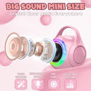 Hockvill Mini Karaoke Machine for Kids with 2 Microphones, Bluetooth Toddler Karaoke Toy with LED Lights, Rechargeable Portable Speaker for Girls & Boys Ages 3-10, Children’s Day & Birthday Gift Ideas by TinyTreasures Baby Boutique
